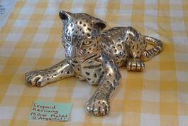 Leopard Reclining (Silver Plated D`Argenta